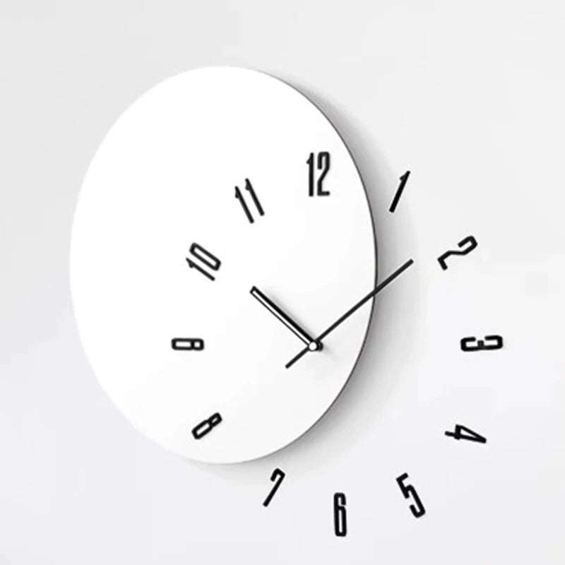 Nordic Minimalist Wall Clock – Silent Quartz Acrylic 60cm Wall Clock Babs
