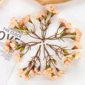10Pcs Silk Artificial Rose Flowers – Wedding & Home Decor Artificial Silk Flowers Babs Beige 10pcs