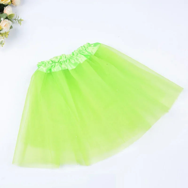 Girls Pink Tutu Skirt | Princess Party & Birthday Ball Gown Girls Tutu Skirt Babs light green for 6-10 years old