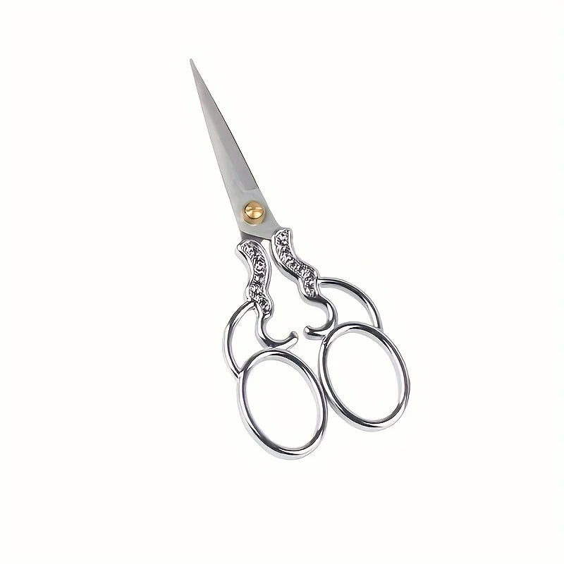 Antique Metal Craft Scissors – Embroidery, Nail & Paper Cut Craft Scissors Babs silvery