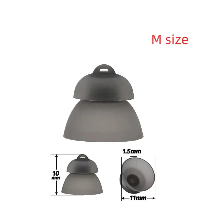 HUXUAN Silicone Eartip Domes for Phonak Hearing Aids 10–13mm Hearing Aid Eartips Babs M SIZE