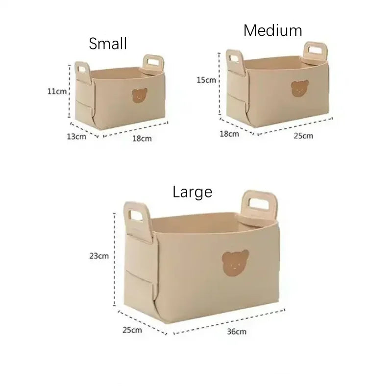 Foldable Felt Storage Basket – Car, Toy & Home Organizer Foldable Storage Basket Babs