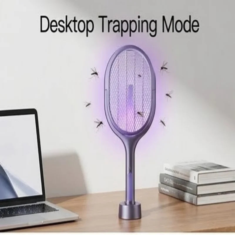 Telescopic Electric Mosquito Swatter & UV Trap Lamp Rechargeable Electric Bug Zapper Babs