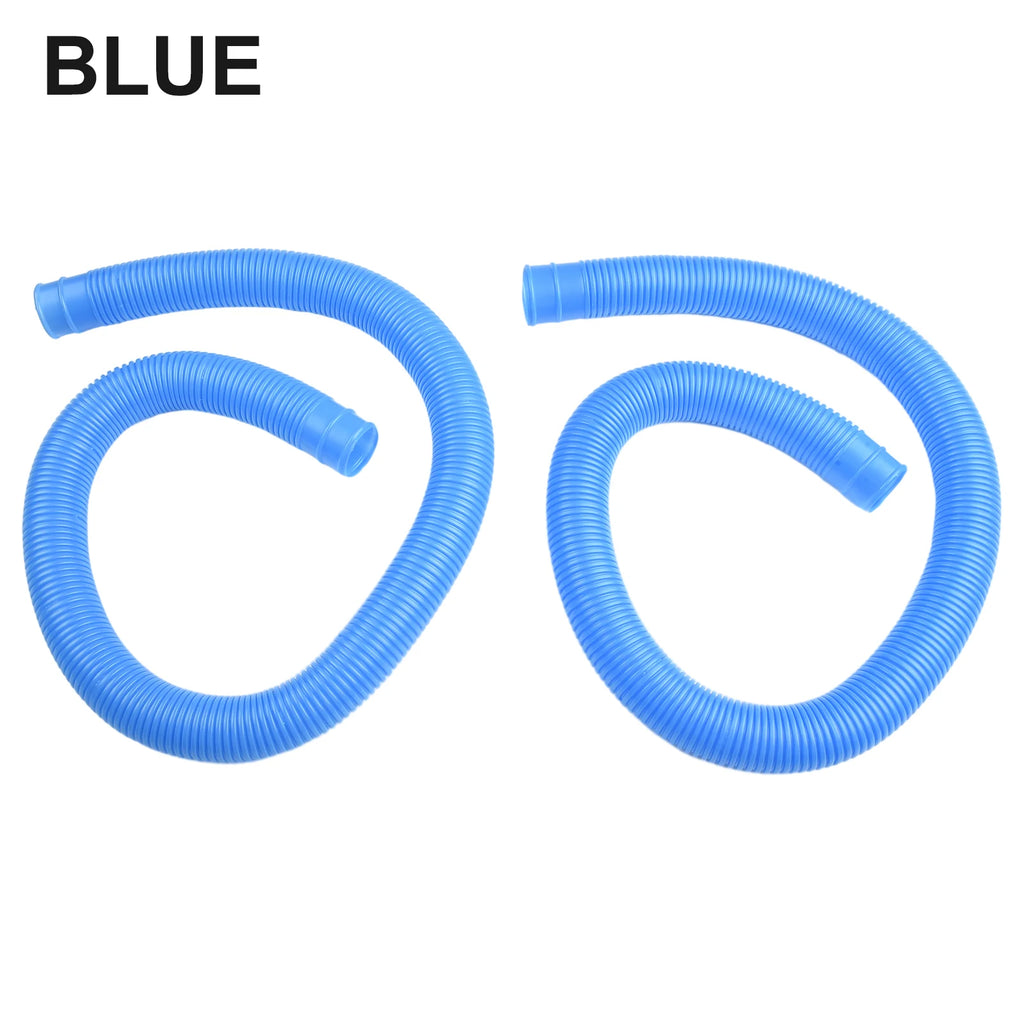 2-Pack 1.25" Intex Above Ground Pool Pump Replacement Hose Pool Pump Hose Babs blue