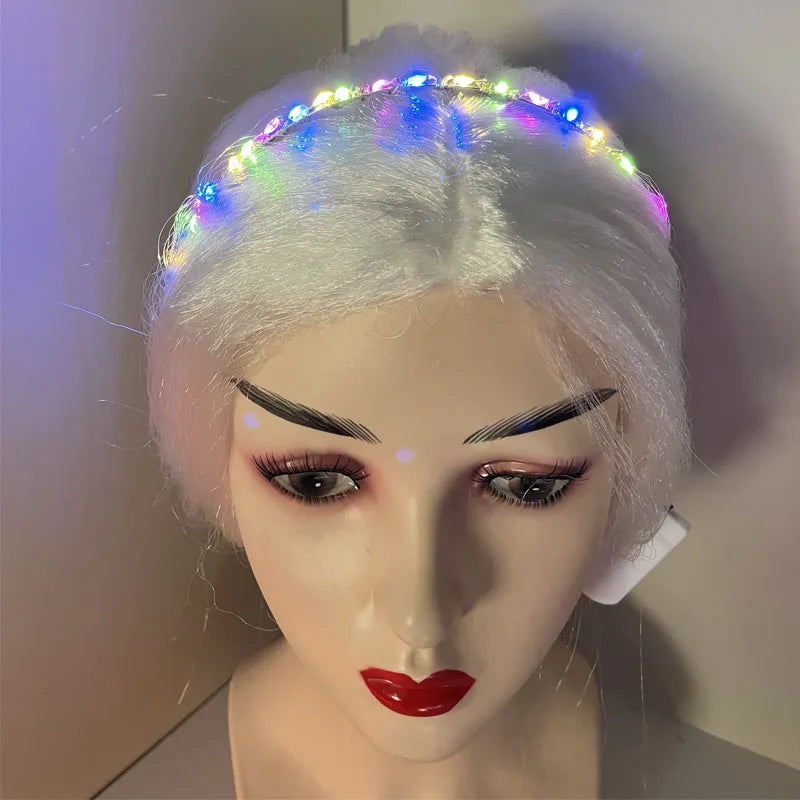 LED Glow Headband – Luminous Crown for Festivals & Weddings LED Glow Headband Babs colors