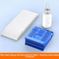 Fiber Optic Wiping Clip – Dust-Free Oil Removal Tool | HUXUAN Fiber Optic Cleaning Tool Babs Blue