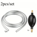 2-Pack Aquarium Suction Pump with Flexible PVC Hose | Water Change Aquarium Suction Pump Babs black