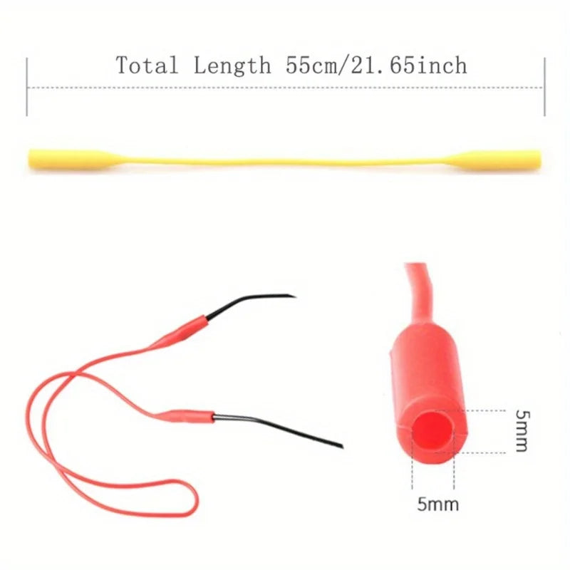 5-Pack Silicone Eyeglasses Straps – Anti-Slip Sports Cord Holder Eyeglasses Strap Babs