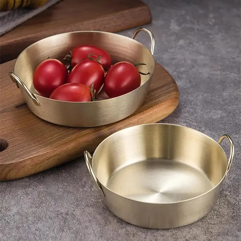 3-Pc 304 Stainless Steel Snack Plate & Sauce Bowl Set Stainless Steel Bowl Set Babs