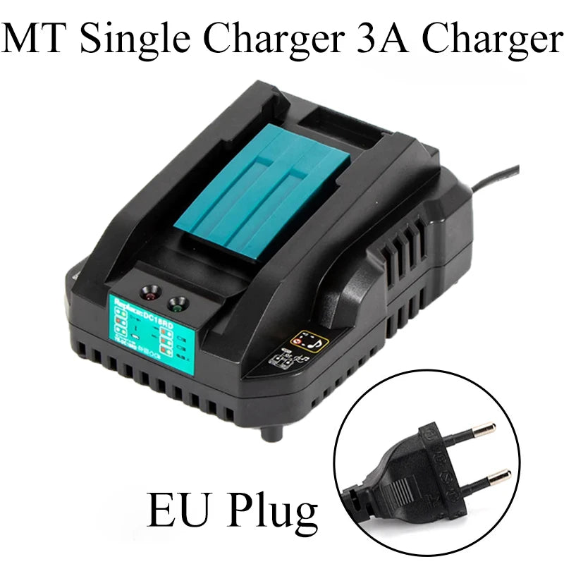 Rapid Charger for Makita 14.4V–18V Li-Ion Battery DC18RC Battery Charger Babs 3A EU Plug