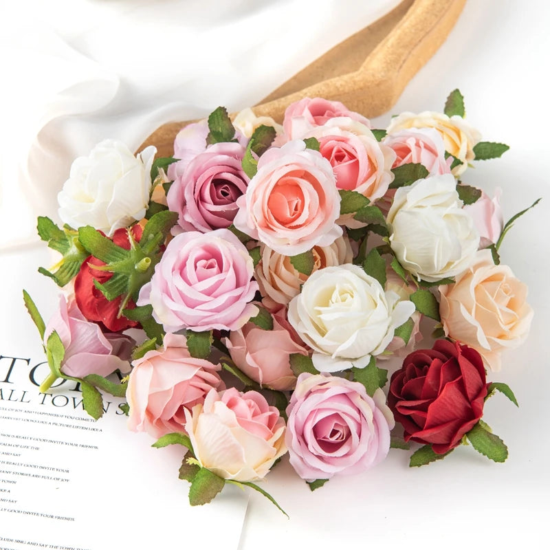 Silk Rose Artificial Flowers for Wedding, Wreath & Home Décor Artificial Silk Flowers Babs