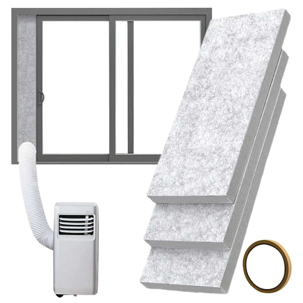 Portable AC Window Foam Seal Kit – 3-Panel Insulation Set AC Window Seal Kit Babs
