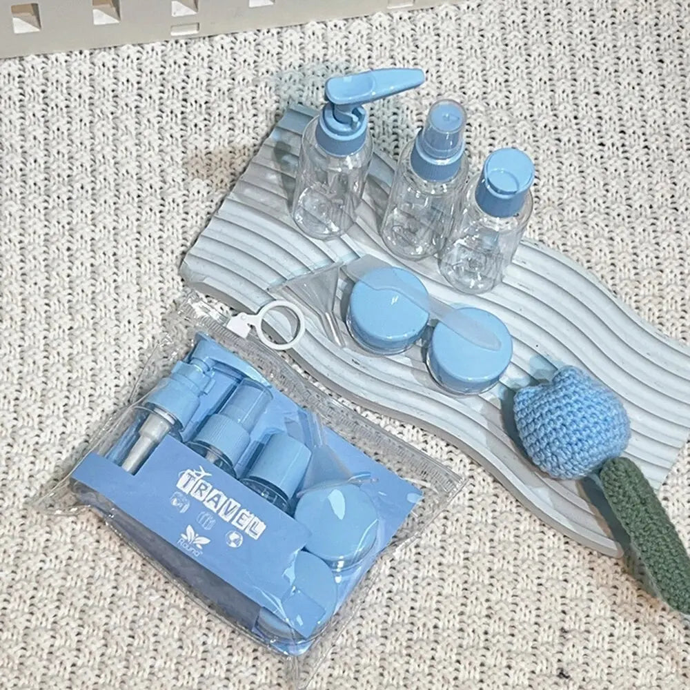 6-Piece Leak-Proof Refillable Travel Bottle Set + Toiletry Bag Travel Bottle Set Babs