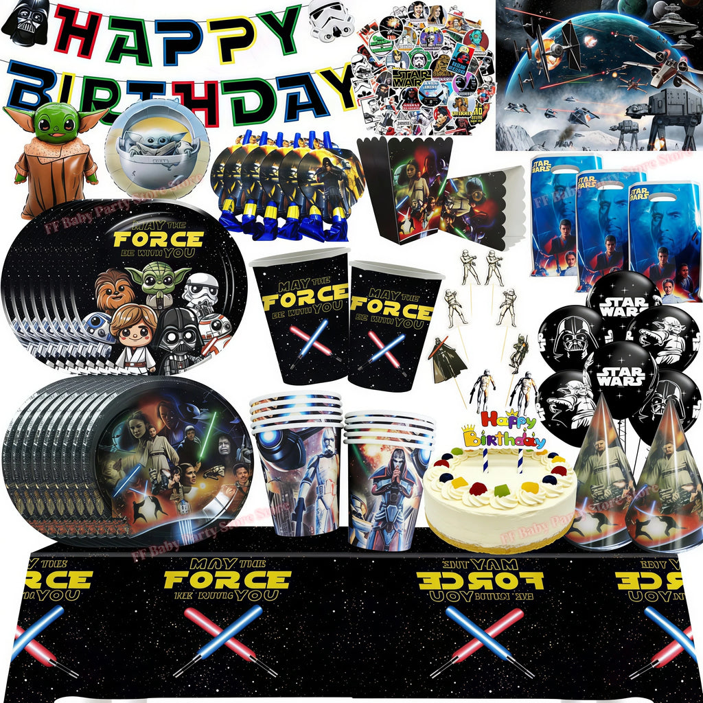 Robot Birthday Party Decorations Set – Balloons, Plates & More Party Decoration Set Babs