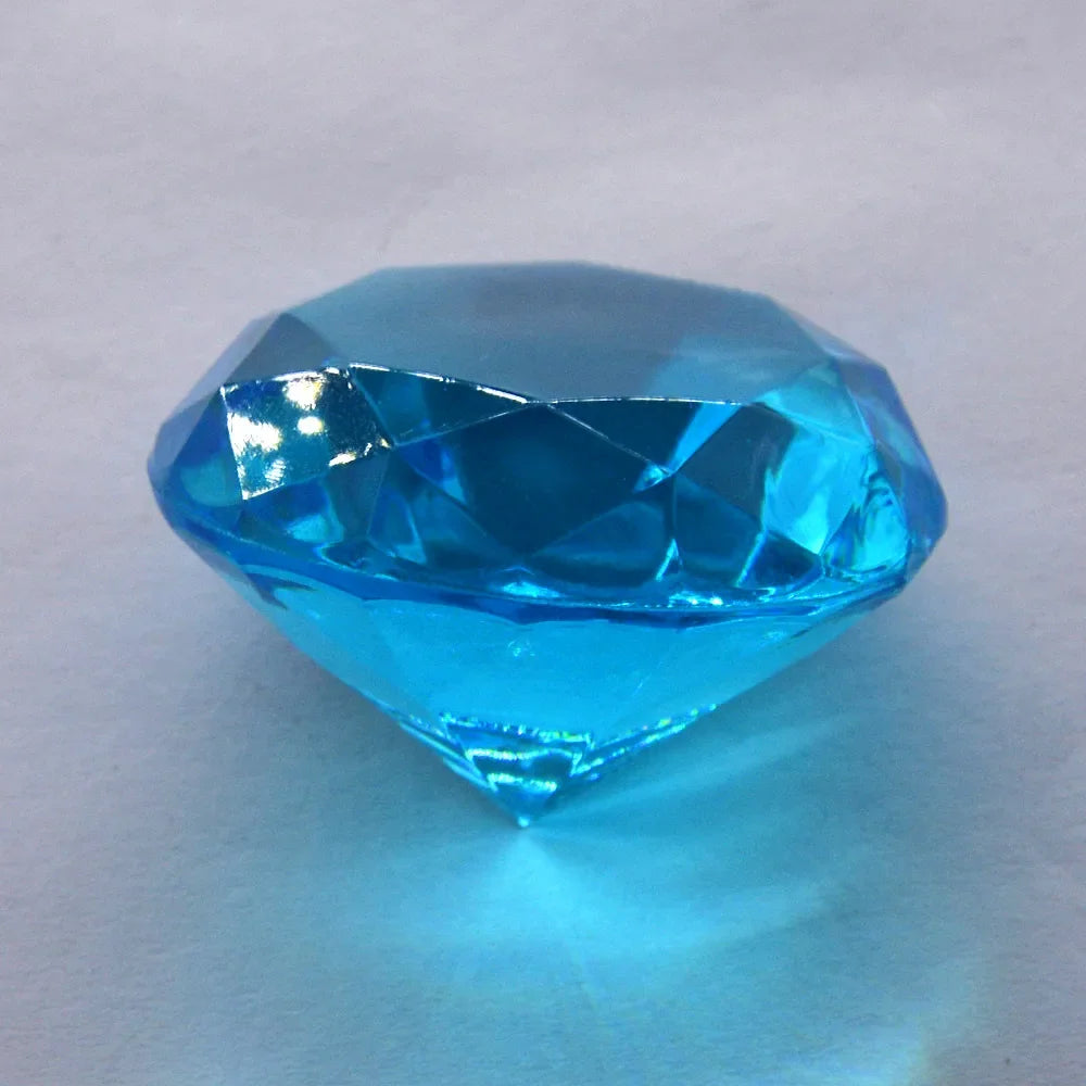 5pcs 40mm Large Plastic Diamond Decorations for Parties & Home Party Diamond Decor Babs