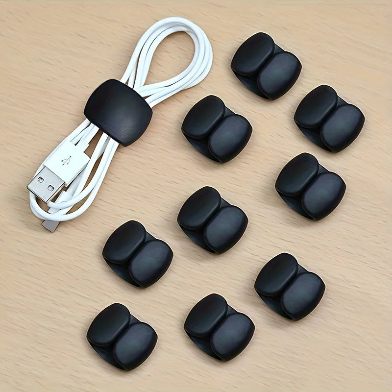 10-Pack Cable Organizers – Anti-Tangle Cord Clips Cable Organizer Clips Babs