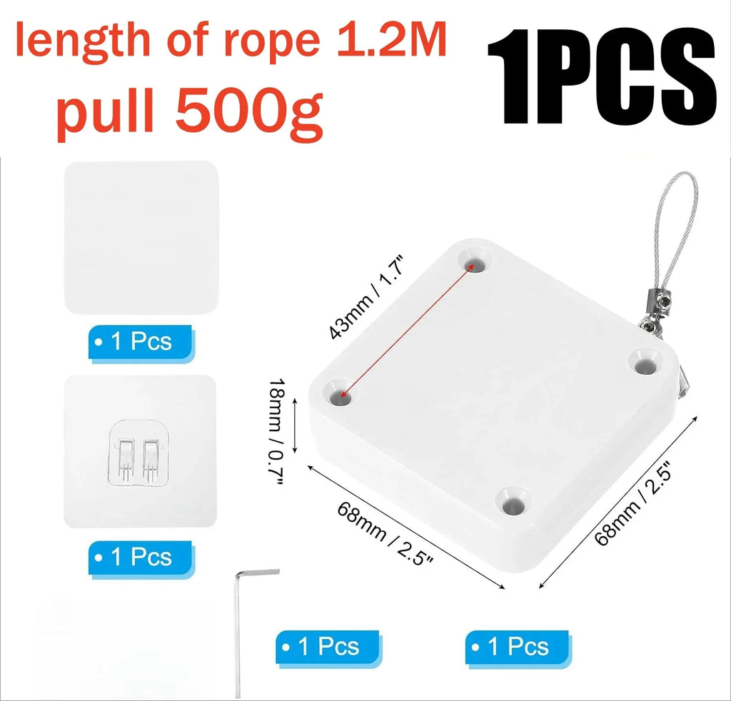 Punch-Free Automatic Door Closer – 500g–1000g Wire Rope Automatic Door Closer Babs 500G Pull-1PCS