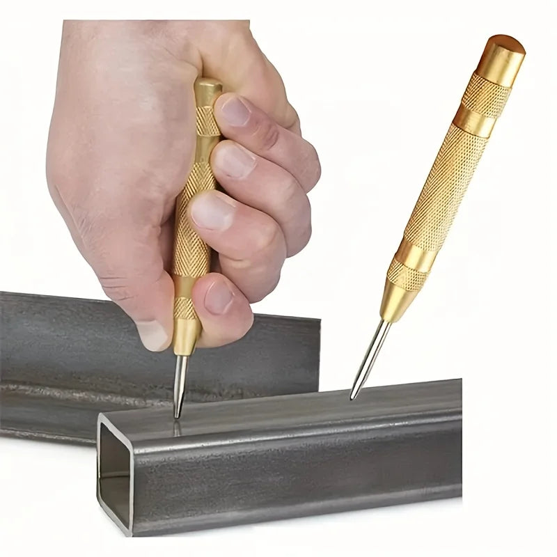 Steel Spring Automatic Center Punch – Precision Marking Tool Center Punch Tool Babs