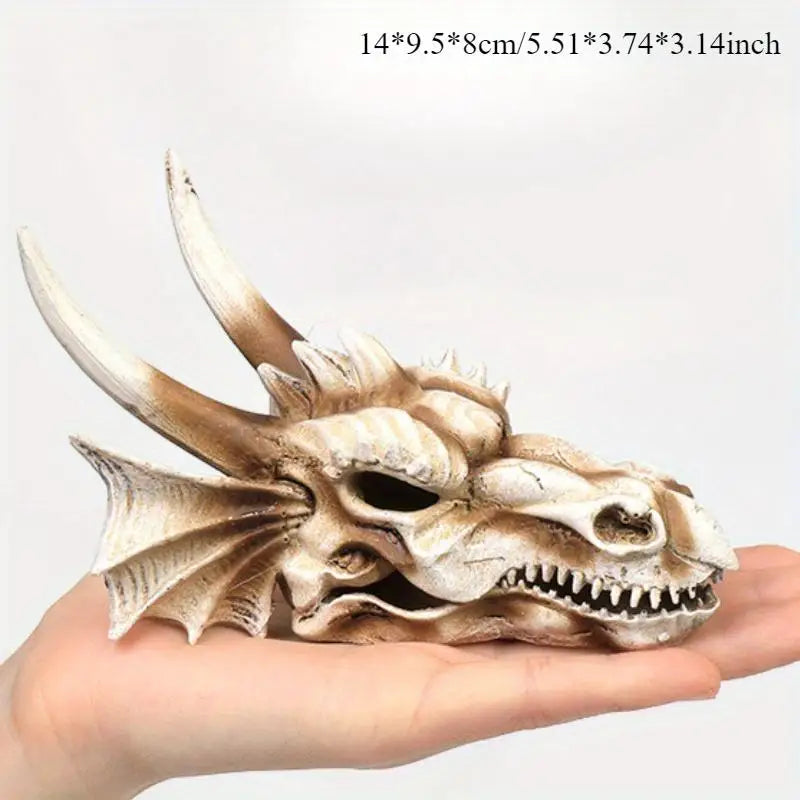 Resin Dinosaur Skull Aquarium & Reptile Habitat Decoration Aquarium Ornament Babs Dragon skull