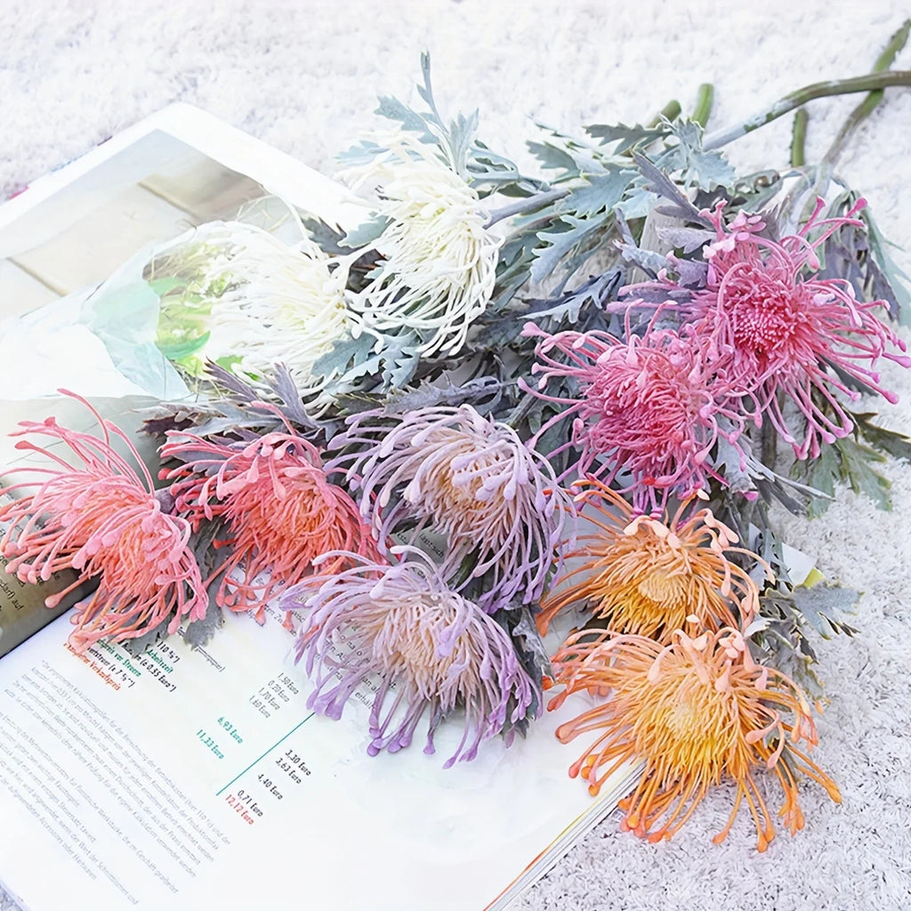 Artificial Leucospermum Fake Flowers – Wedding & Home Décor Artificial Flowers Babs
