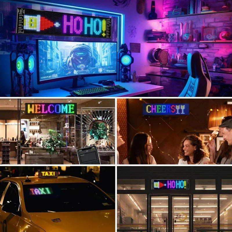 LED RGB Matrix Pixel Panel – Bluetooth App Scrolling Text Sign LED Pixel Sign Panel Babs