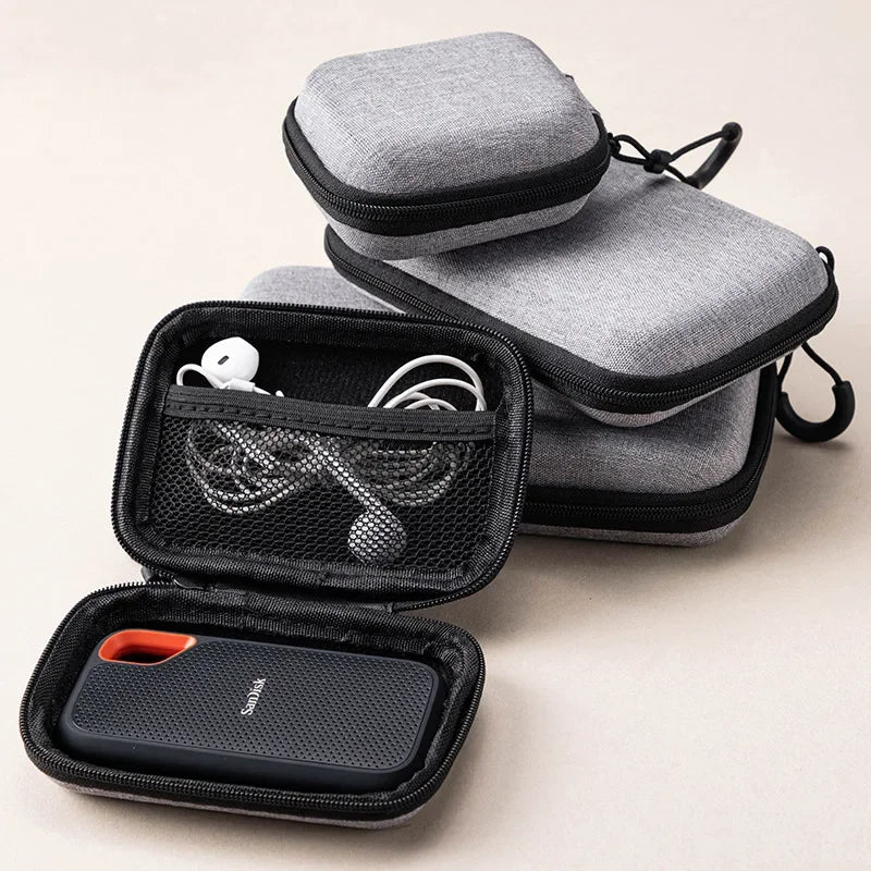 Electronics Organizer Pouch – Cable & Earphone Storage Bag Electronics Organizer Pouch Babs