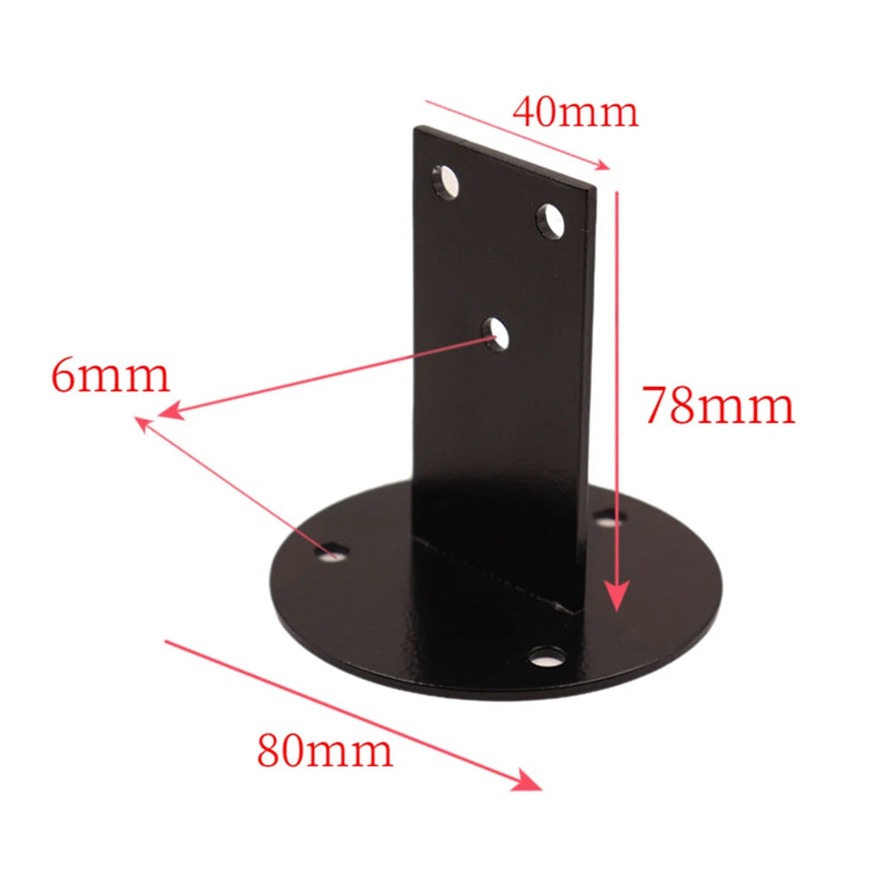Wall-Mount Stair Handrail Bracket – Black Stainless Steel Handrail Bracket Babs