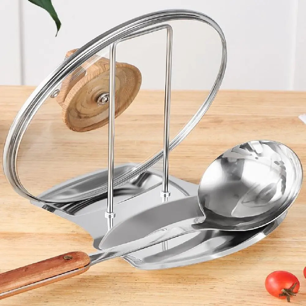 Stainless Steel Pot Lid Holder & Kitchen Storage Rack Organizer Kitchen Storage Rack Babs