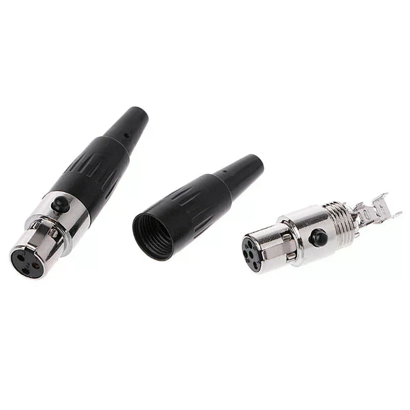 XLR 3-Pin Female Mini TA3F Mic Connector for Audio Equipment Audio Connector Babs