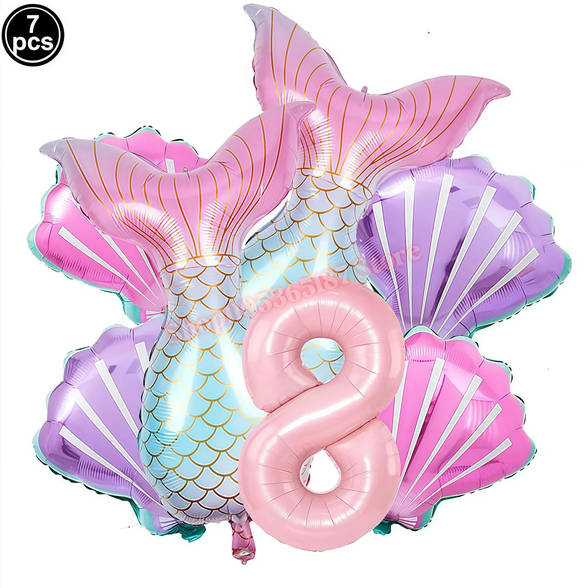 Mermaid Birthday Party Decorations Set – Plates, Cups & More Party Decoration Set Babs Balloons set-8 others