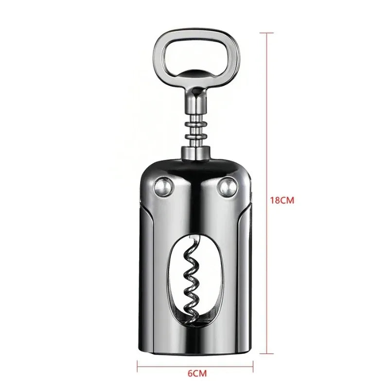 Zinc Alloy 2-in-1 Wine Opener & Corkscrew | Bar Tool Wine Bottle Opener Babs