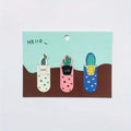 Cactus & Sakura Magnetic Bookmarks – Page Marker Set Magnetic Bookmarks Babs Style B