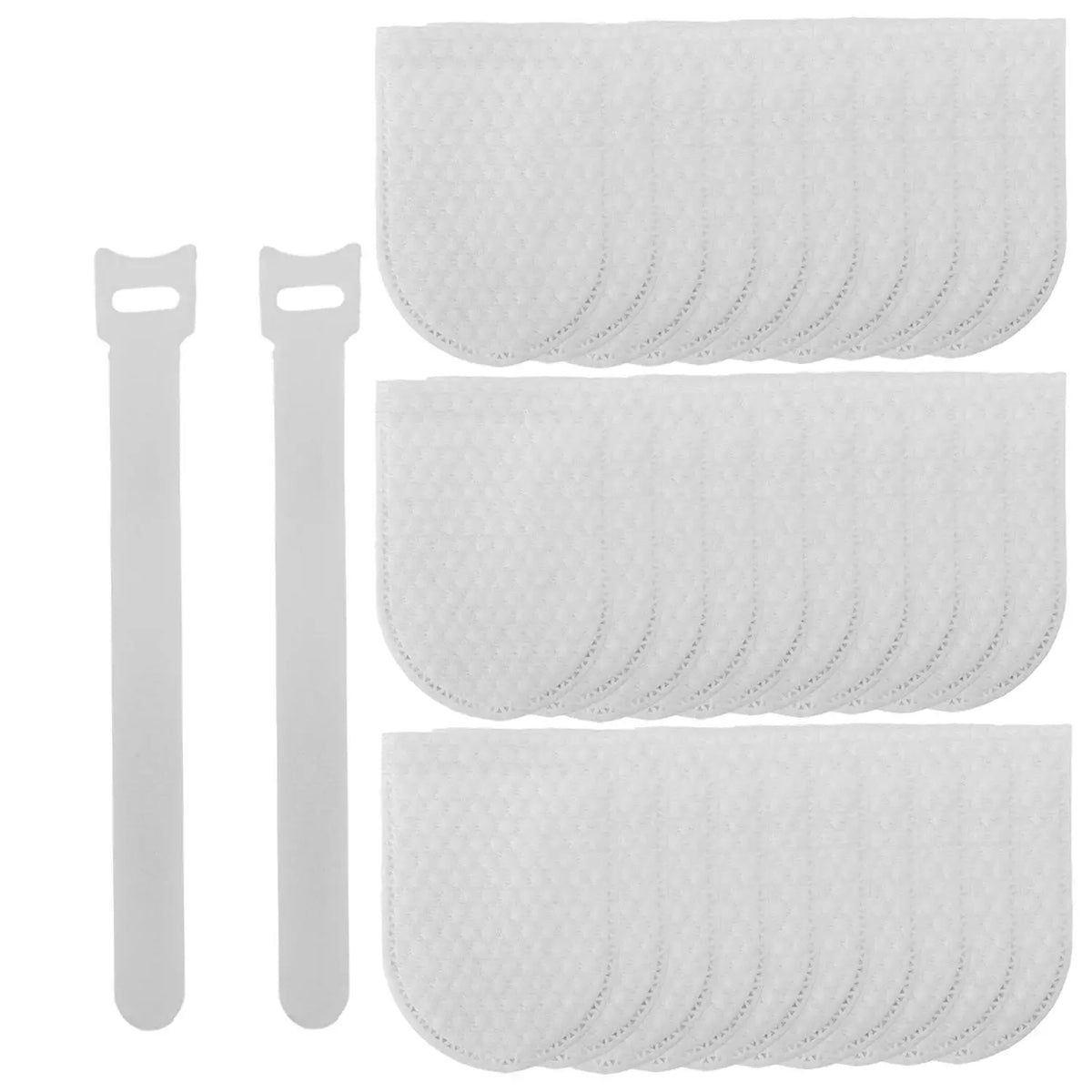 Faucet Filter Cotton – Anti-Splash Tap Water Purifier Faucet Water Filter Babs 150x(bag)-10 straps White