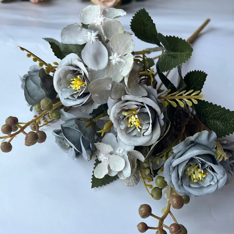 Artificial Silk Rose Flowers – Wedding & Home Décor Bouquet Artificial Silk Flowers Babs