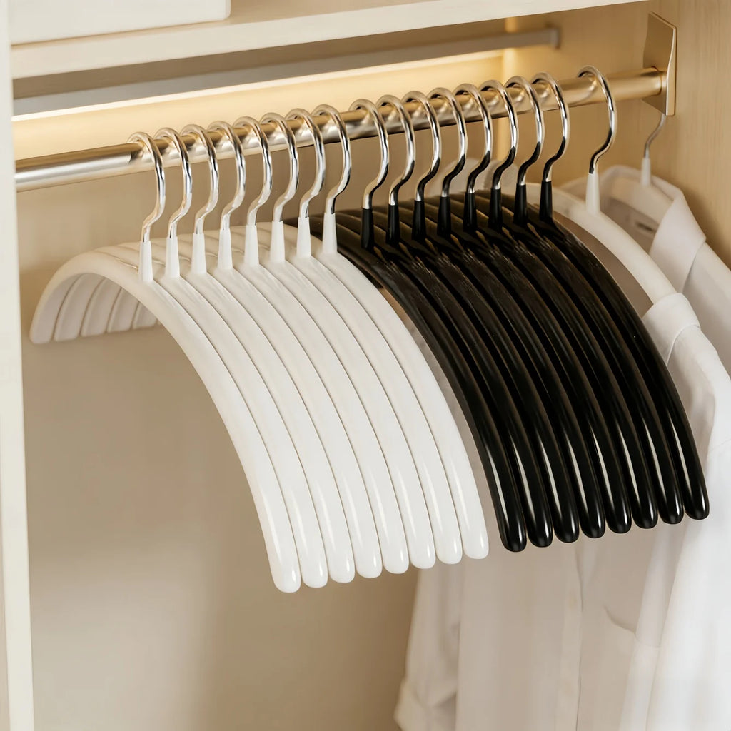 10-Pack Non-Slip Metal Clothes Hangers – Space-Saving Closet Organizer Clothes Hangers Babs