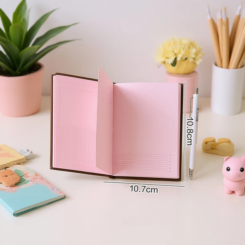 Strawberry Chocolate A6 Notebook – Kawaii Pink Journal & Planner Kawaii Notebook Babs