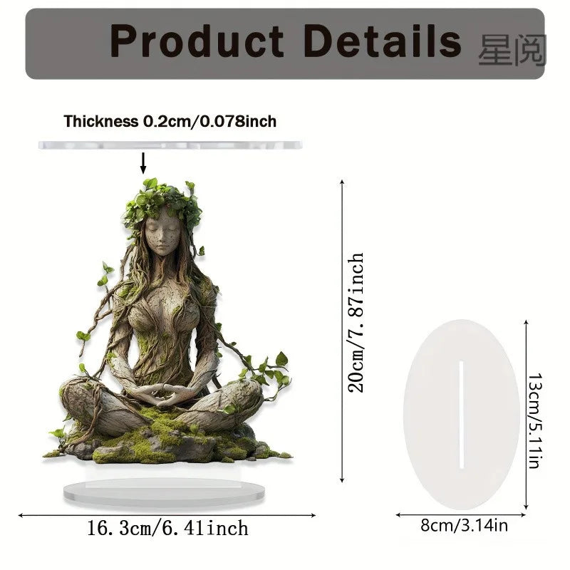 Tree Elf Fairy Garden Stake 2D Acrylic Lawn Decoration Garden Stake Decoration Babs
