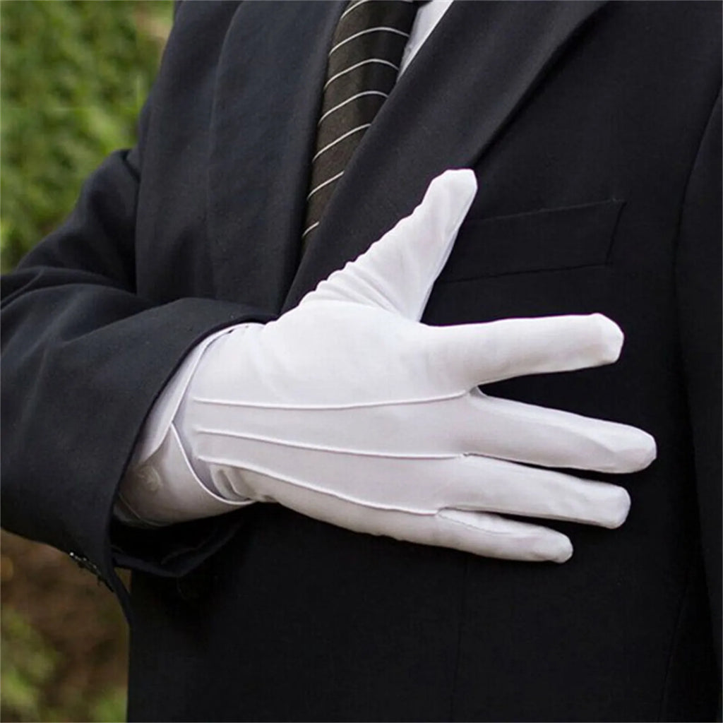 White Formal Gloves – Tuxedo, Costume & Jewelry Inspection Formal Costume Gloves Babs