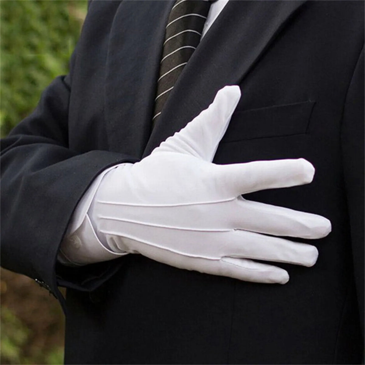White Formal Gloves – Tuxedo, Costume & Jewelry Inspection Formal Costume Gloves Babs