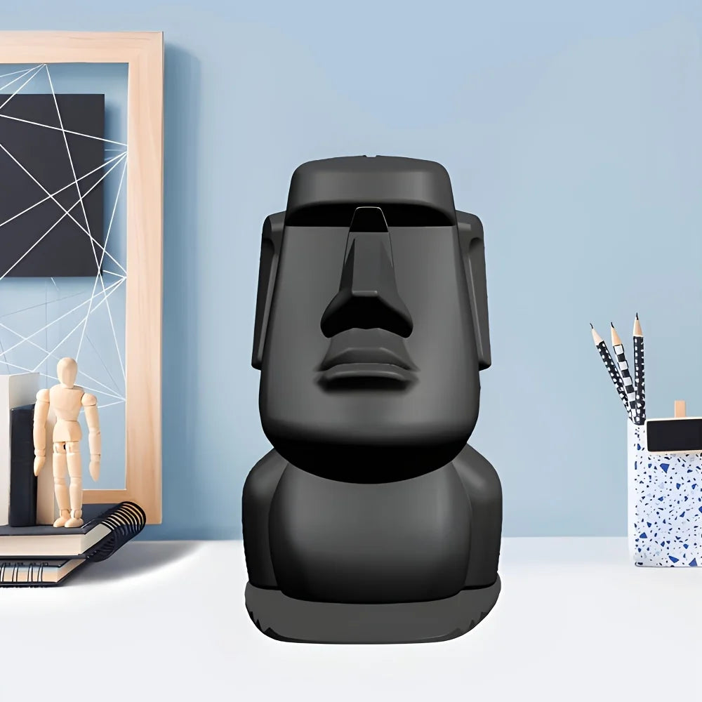 Easter Island Statue Glasses Holder & Phone Stand Desk Figurine Desktop Figurine Holder Babs