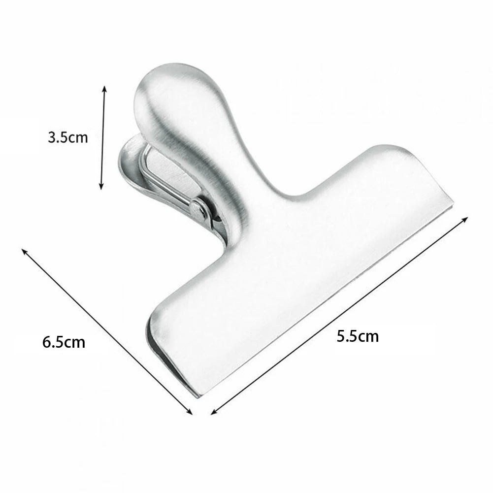 8-Pack Stainless Steel Bag Clips – Airtight Food Seal Clips Food Bag Clips Babs