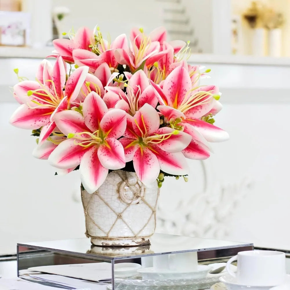 35cm Silk Orchid Artificial Flower Bouquet – Wedding & Home Decor Artificial Flower Bouquet Babs
