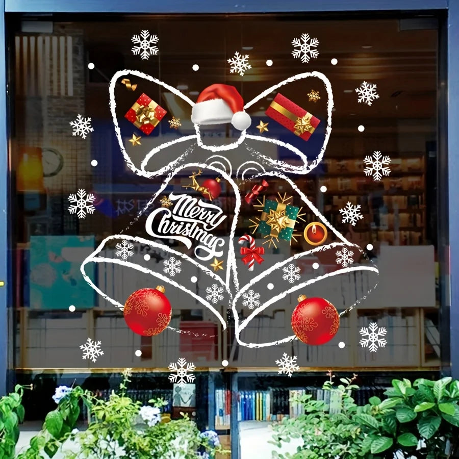 Christmas Window Stickers – Festive Clock Decals for Shops & Home Window Sticker Decal Babs