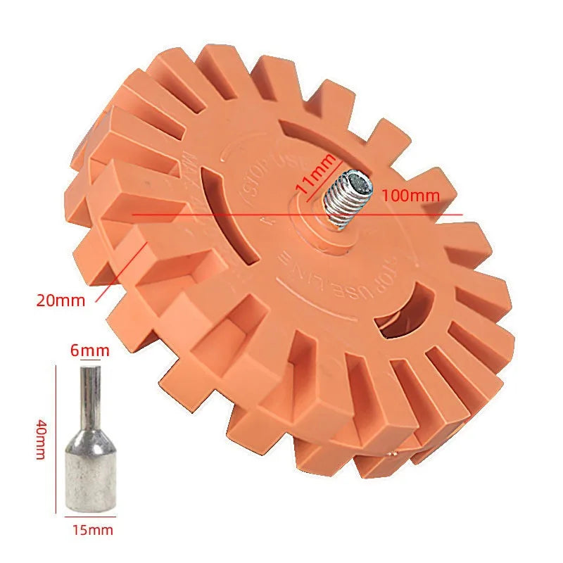 20mm Car Decal Eraser Wheel – Rubber Disc for Electric Drill Decal Removal Tool Babs