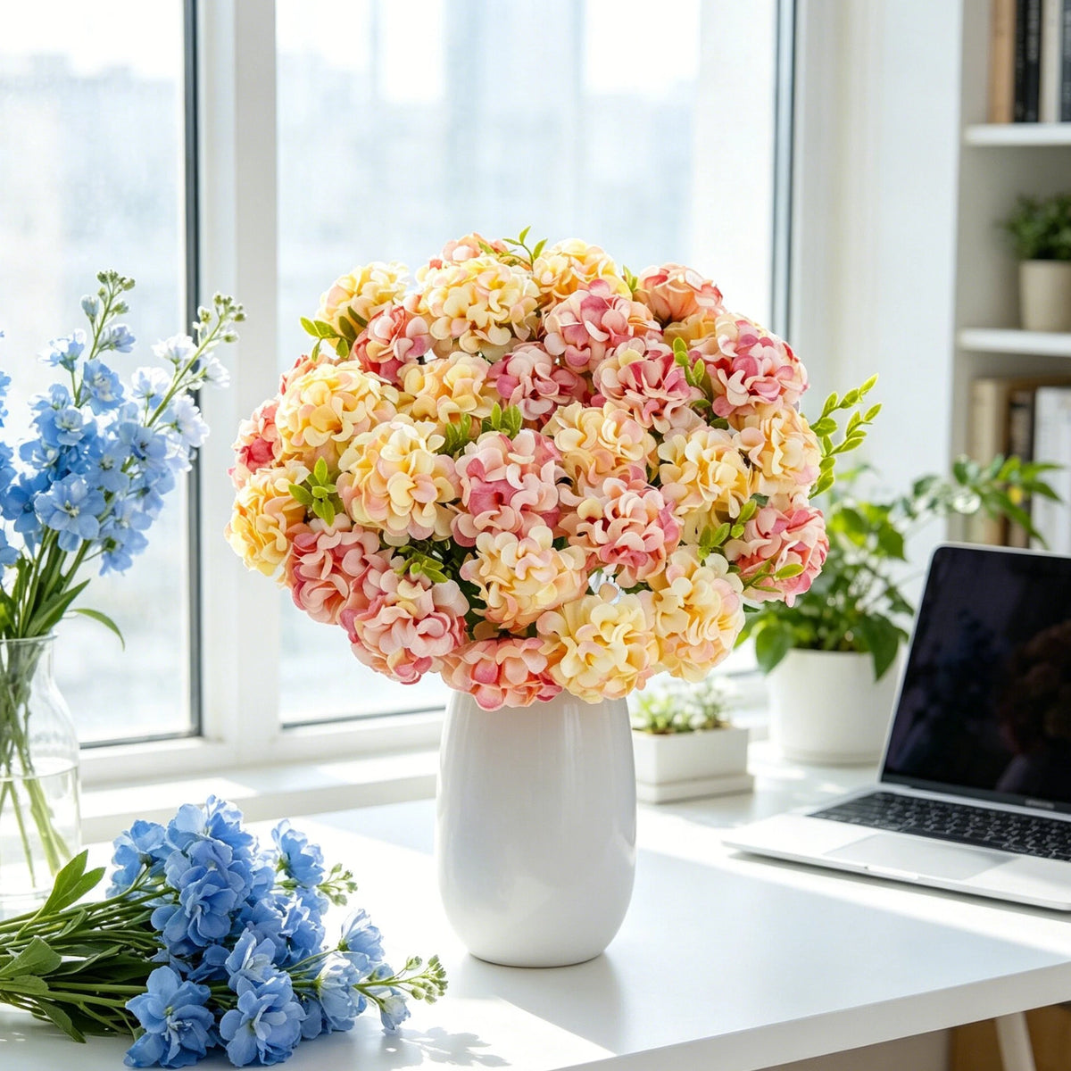 Artificial Silk Carnation Bouquet – Wedding & Home Décor Artificial Flower Bouquet Babs