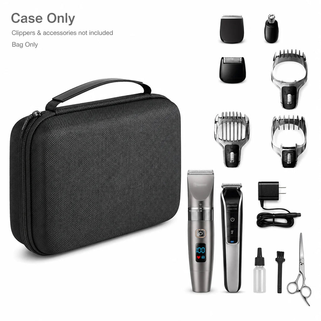2pc Hair Clipper Case Barber Trimmer Organizer Travel Bag Clipper Organizer Bag Babs