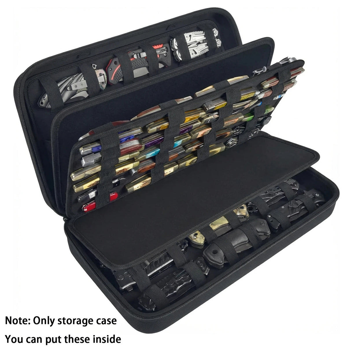 88-Slot Pocket Knife Display Case & Collection Organizer Knife Display Case Babs