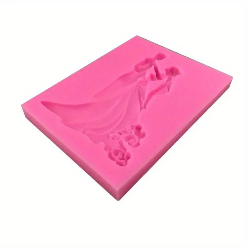 Bride & Groom Silicone Fondant Mold – Wedding Cake Decoration Silicone Baking Mold Babs