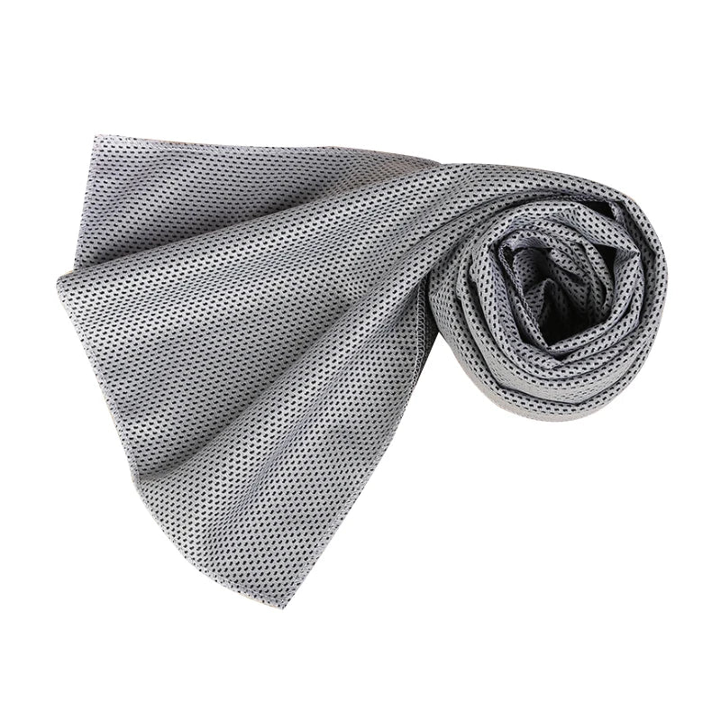 Cooling Microfiber Sports Towel for Yoga, Gym & Outdoors Cooling Sports Towel Babs Light-grey 30x80cm