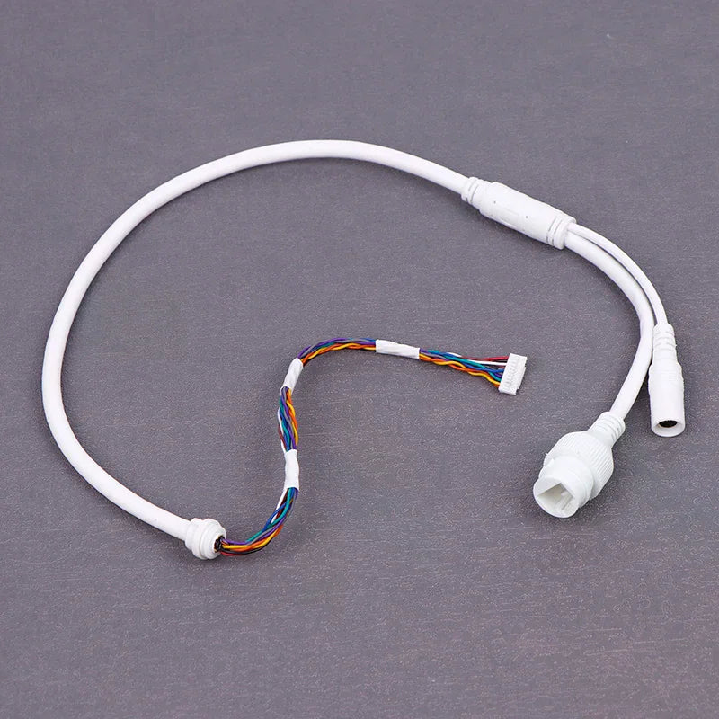 10-Pin PoE RJ45 IP Camera Tail Cable 65cm | HUXUAN PoE Camera Cable Babs